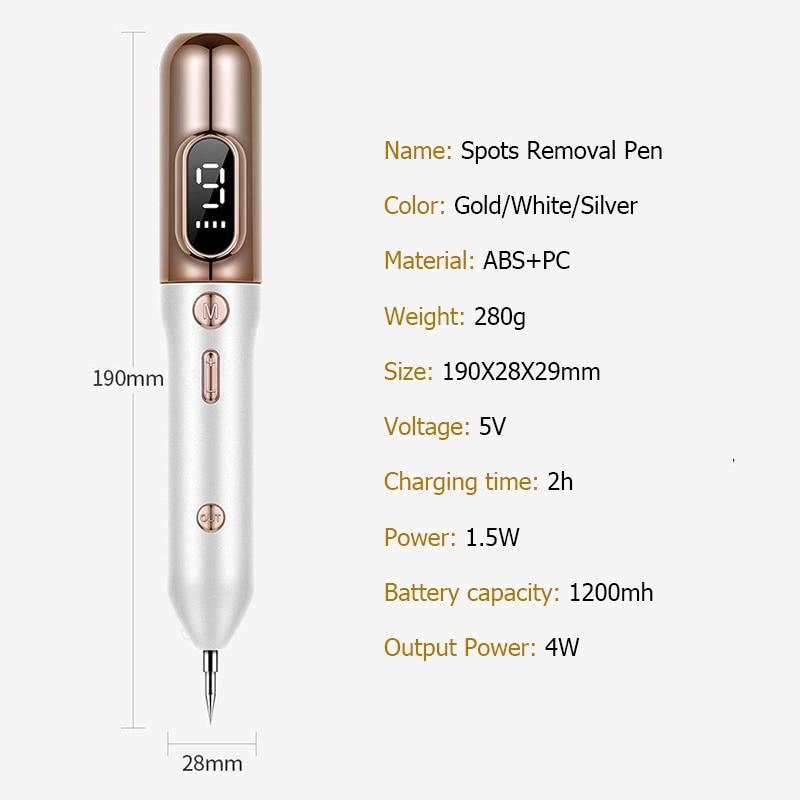 Newest Laser Plasma Pen Mole Tattoo Freckle Wart Tag Removal Pen Dark Spot Remover For Face LCD Skin Care Tools Beauty Machine