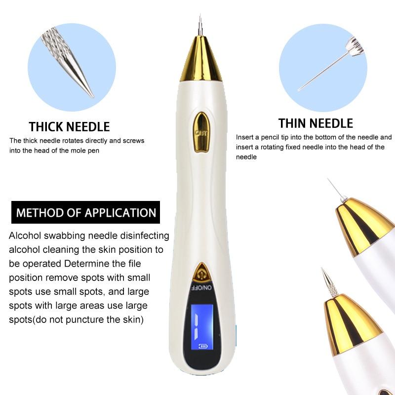 Newest Laser Plasma Pen Mole Tattoo Freckle Wart Tag Removal Pen Dark Spot Remover For Face LCD Skin Care Tools Beauty Machine