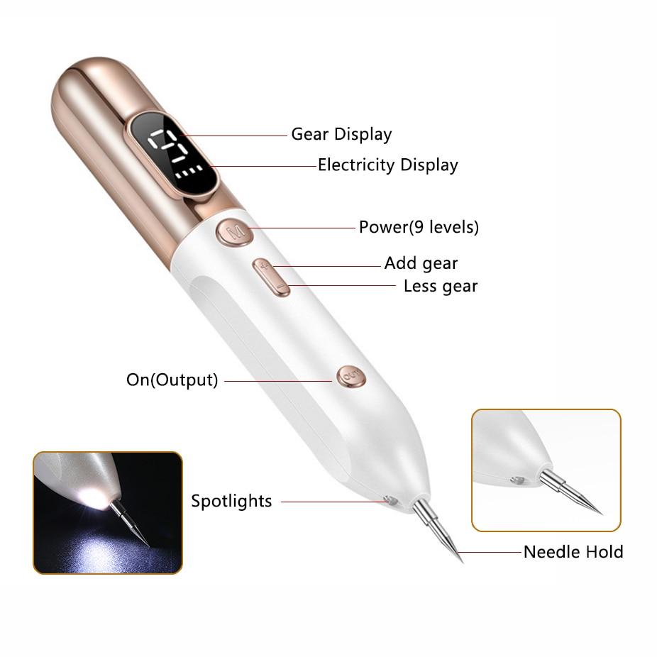 Newest Laser Plasma Pen Mole Tattoo Freckle Wart Tag Removal Pen Dark Spot Remover For Face LCD Skin Care Tools Beauty Machine