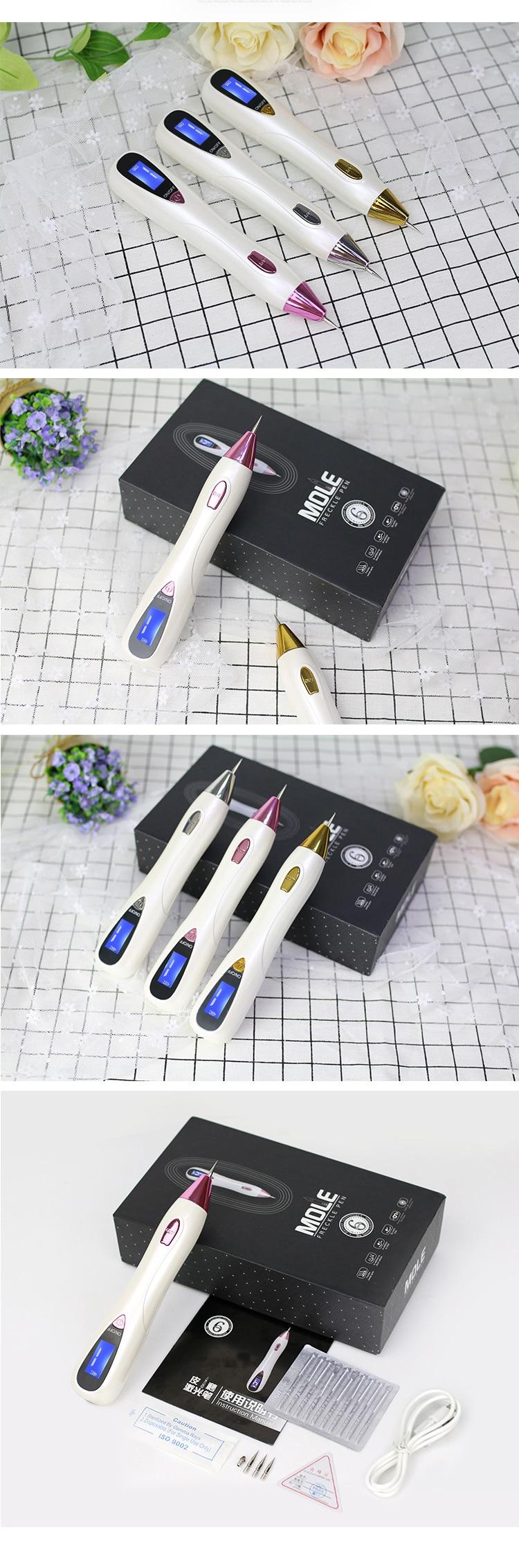 Newest Laser Plasma Pen Mole Tattoo Freckle Wart Tag Removal Pen Dark Spot Remover For Face LCD Skin Care Tools Beauty Machine