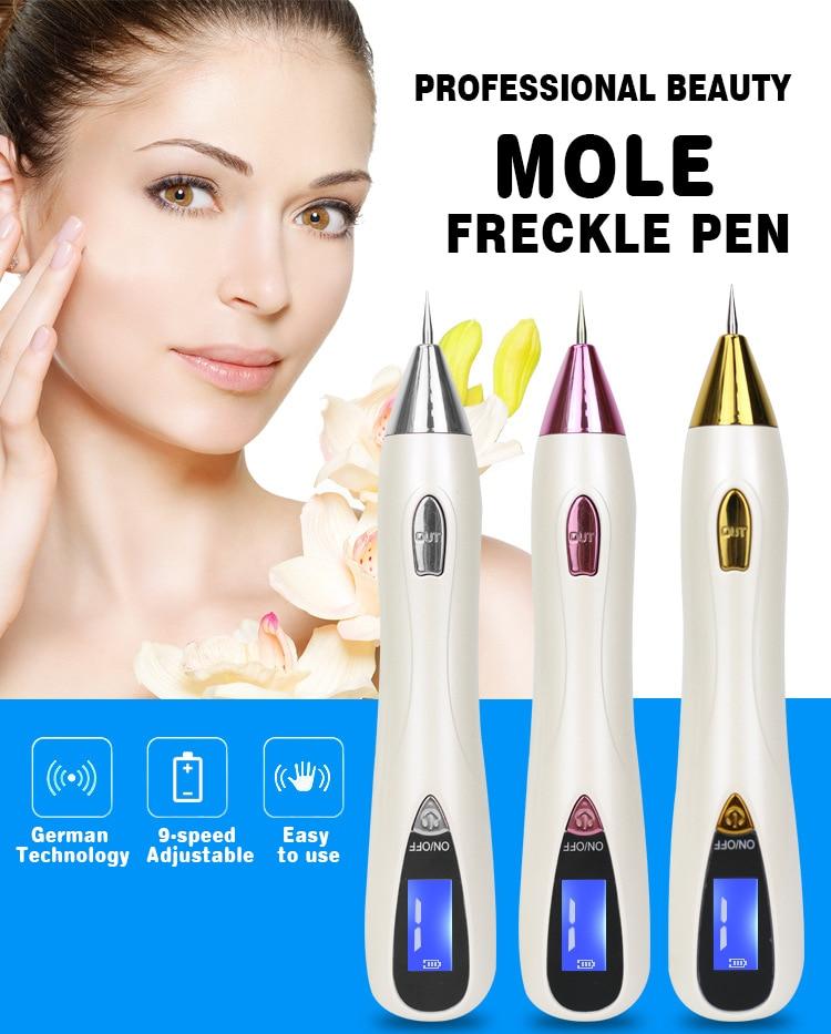 Newest Laser Plasma Pen Mole Tattoo Freckle Wart Tag Removal Pen Dark Spot Remover For Face LCD Skin Care Tools Beauty Machine