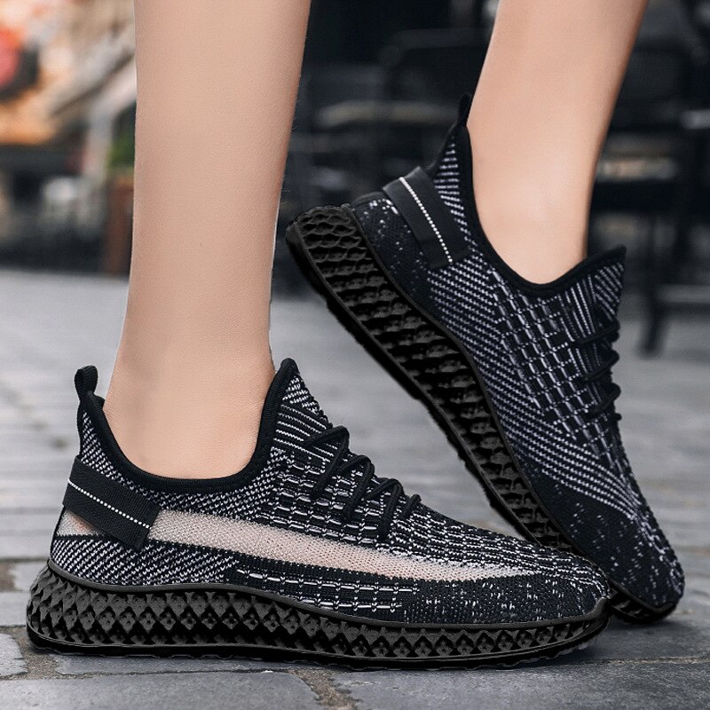 New Women's Sports Shoes Soft Bottom Breathable Mesh Running Sneakers Fashion Casual Light Non-slip Heighten Coconut Shoes 2021
