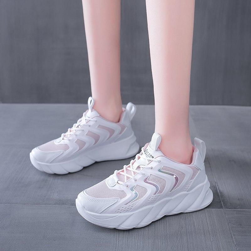 Thick-soled Old Shoes Women Sneakers 2021 New Student Sports Shoes Women Ins Trendy White Running Shoes Zapatillas De Deporte