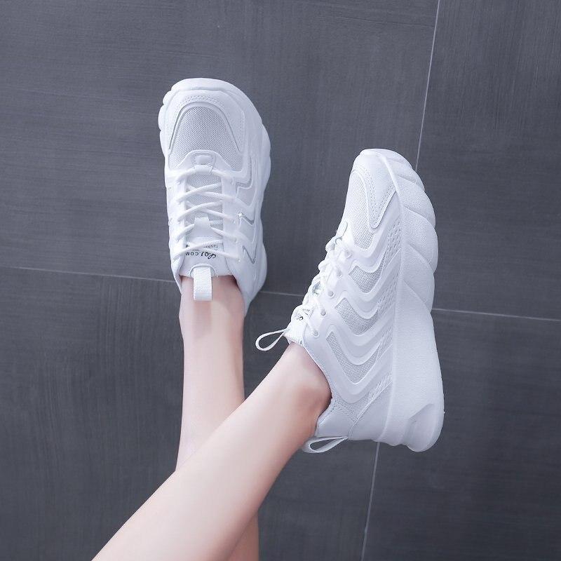 Thick-soled Old Shoes Women Sneakers 2021 New Student Sports Shoes Women Ins Trendy White Running Shoes Zapatillas De Deporte