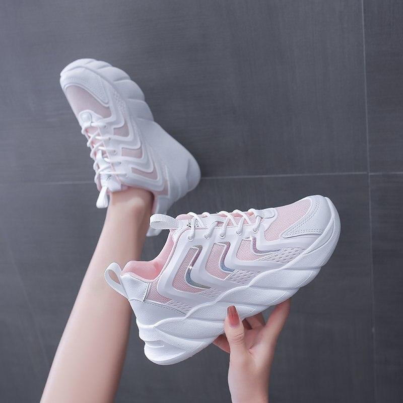 Thick-soled Old Shoes Women Sneakers 2021 New Student Sports Shoes Women Ins Trendy White Running Shoes Zapatillas De Deporte