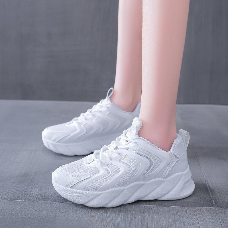 Thick-soled Old Shoes Women Sneakers 2021 New Student Sports Shoes Women Ins Trendy White Running Shoes Zapatillas De Deporte