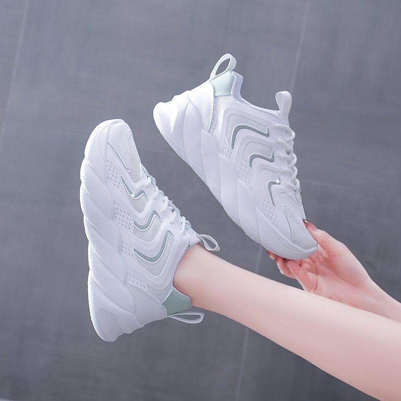 Thick-soled Old Shoes Women Sneakers 2021 New Student Sports Shoes Women Ins Trendy White Running Shoes Zapatillas De Deporte