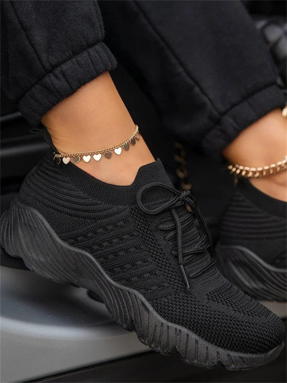 New 2021 Women Breathable Sneakers Spring Mesh Lace Up Fashion Ladies Casual Shoes Outdoor Running Walking Sport Loafers