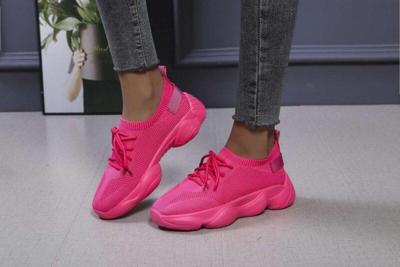 Women Breathable Sneakers Spring Mesh Lace Up Fashion Ladies Casual Shoes Outdoor Running Walking Sport Loafers - Image 4