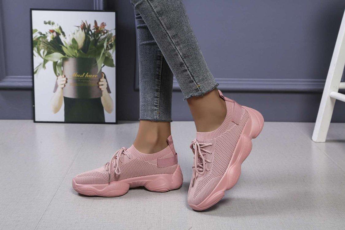 New 2021 Women Breathable Sneakers Spring Mesh Lace Up Fashion Ladies Casual Shoes Outdoor Running Walking Sport Loafers