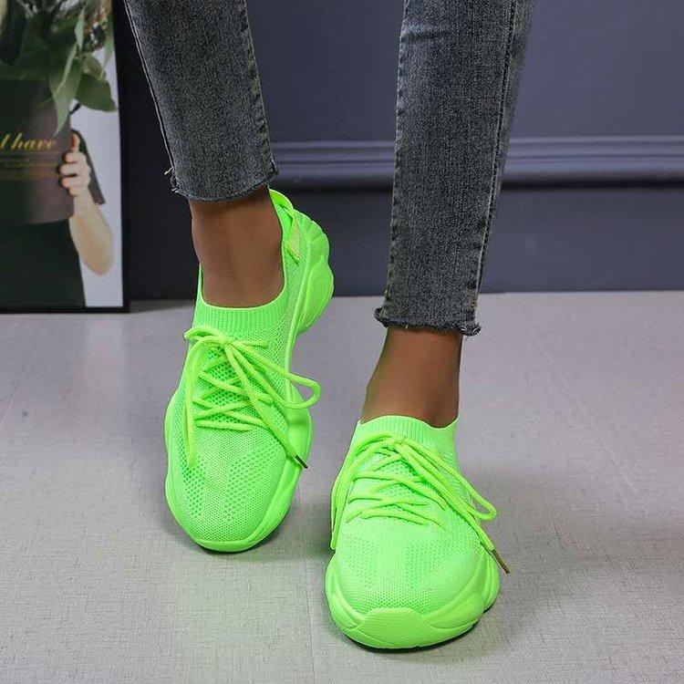 New 2021 Women Breathable Sneakers Spring Mesh Lace Up Fashion Ladies Casual Shoes Outdoor Running Walking Sport Loafers