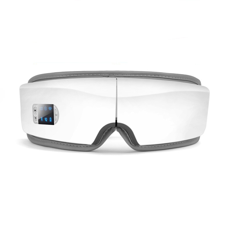 Eye Massager 4D Smart Airbag Vibration Eye Care Instrument Hot Compress Bluetooth Eye Massage Glasses Fatigue Pouch & Wrinkle