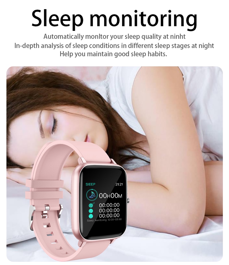 2021 Smart Watch Women Men Heart Rate Fitness Tracker Bracelet Watch Bluetooth Call Waterproof Sport Smartwatch For Android IOS