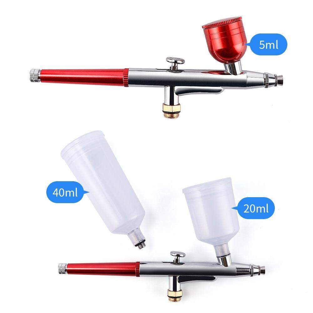 Top 0.3mm Mini Air Compressor Kit Air-Brush Paint Spray Gun Airbrush For Nail Art Tattoo Craft Cake Nano Fog Mist Sprayer