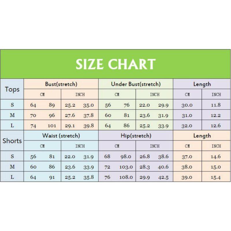 Seamless Set Women Gym Workout Ribbed 2 Piece Outfits Cycling Shorts Fitness Wear Yoga Scoop Neck Sports Bras Biker Notch Padded - Image 6