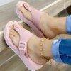 New Women Wedges Sandals Casual Muffin Slip on Shoes Platform Flip Flops Ladies Sandals Party Peep Toe Sandals  6