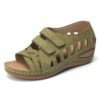 Female Soft Beach Shoes  Summer Women Sandals Gladiator Ladies Hollow Out Wedges Buckle Platform Casual Shoes 6