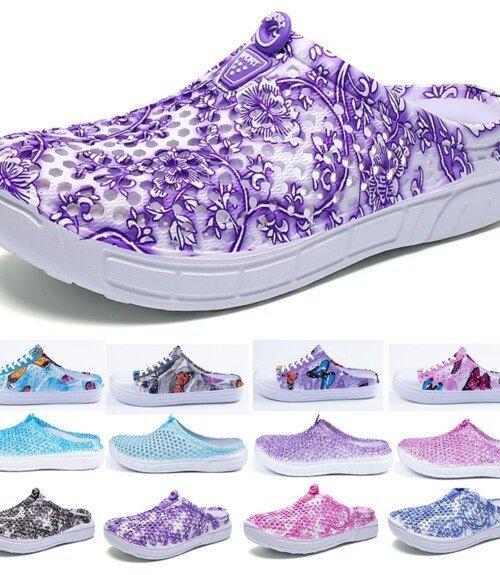 Women's Casual Clogs Shoes  Breathable Beach Sandals Summer Slippers Women Flip Flops Shoes Home Shoes for Women