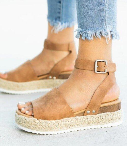 Women Sandals Wedges Shoes For Women High Heels Sandals Summer Shoes Flip Flops Femme Platform Sandals