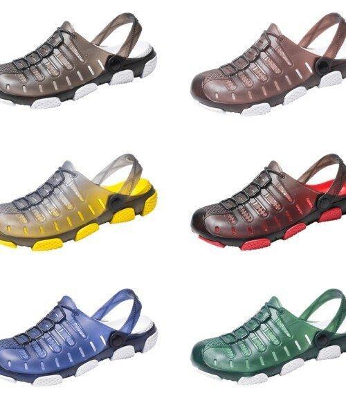 Summer Men Sandals Lightweight Slip On Size 40-45 Sandals Fashion High Quality Male Slippers Solid Shoes