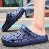 High Quality Luxury Men's Slippers  Comfortable Beach Sandals for Men Clogs Garden Black Water Slippers