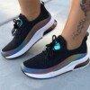 Women Athletic Lace Up School Colorful Cool Sneaker Vulcanized Shoes Casual Female Flat Comfort Walking Shoes Fashion 2