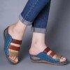 Mix Color Wedges Shoes For Women  Summer Sandals Peep Toe Platform Sandals Shoes Female Heels