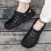 Men Sandals Summer Big Size Hole Shoes Indoor Home Bathing Antiskid Beach Shoes Thick Bottom Garden Walking Sandals 4