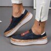 Shallow Loafers Vulcanized Shoes Women Slip on Sneakers Breathable Hollow Out Casual Ladies Shoes  3
