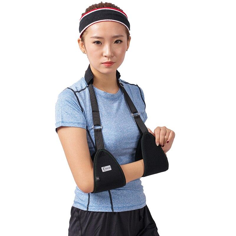 Triangle Dislocated Arm Sling Medical Shoulder Immobilizer Rotator Cuff Wrist Elbow Forearm Support Brace Strap with Soft Pad