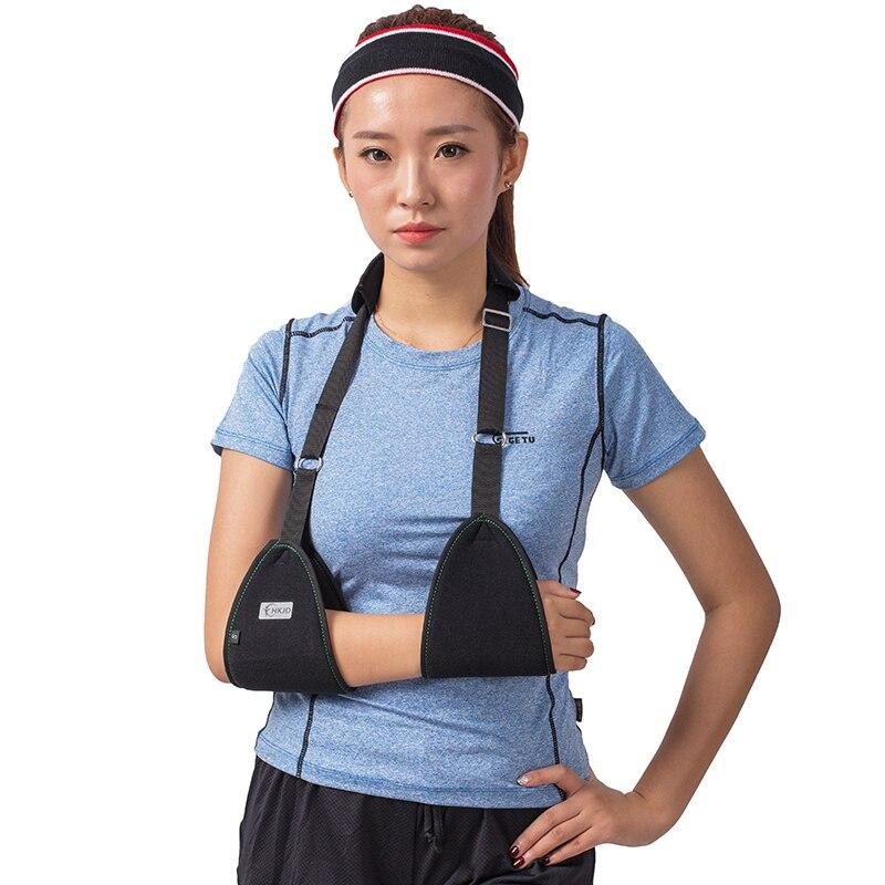 Triangle Dislocated Arm Sling Medical Shoulder Immobilizer Rotator Cuff Wrist Elbow Forearm Support Brace Strap with Soft Pad