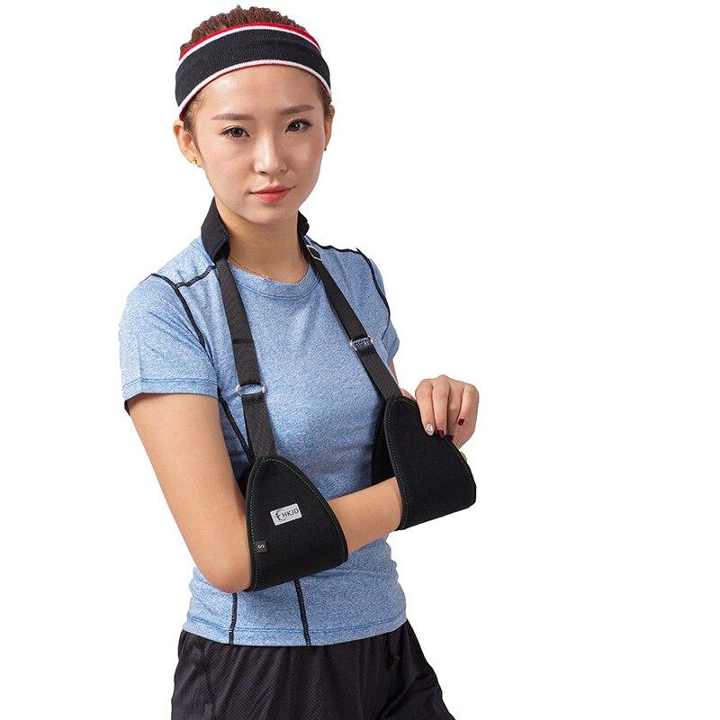 Triangle Dislocated Arm Sling Medical Shoulder Immobilizer Rotator Cuff Wrist Elbow Forearm Support Brace Strap with Soft Pad