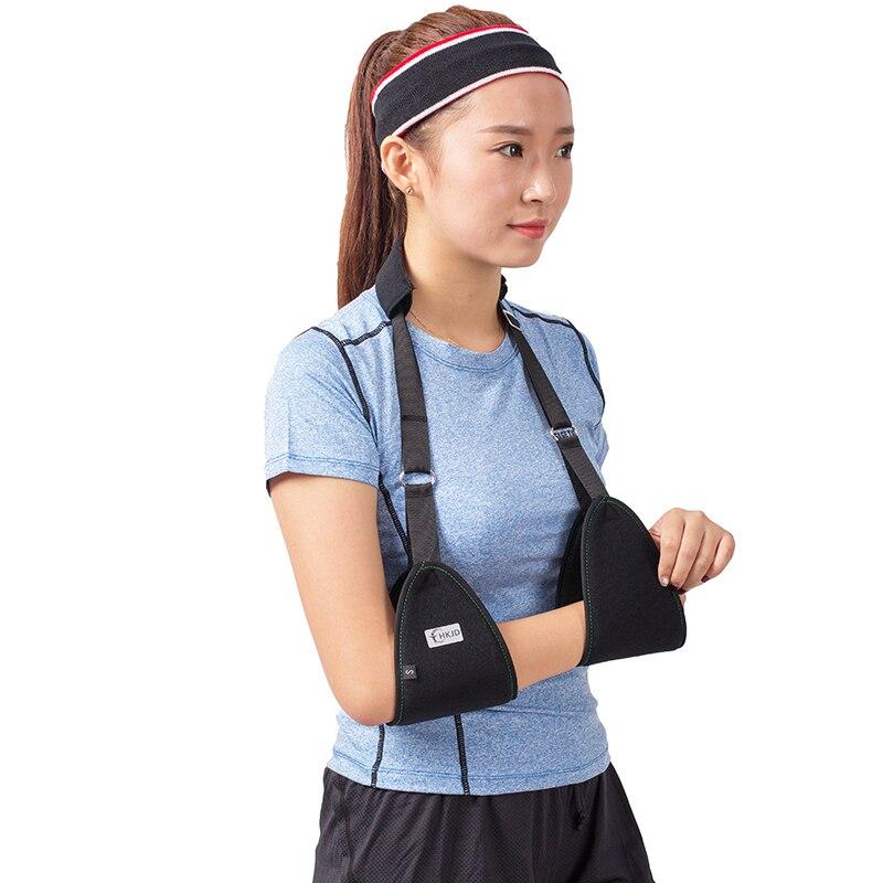 Triangle Dislocated Arm Sling Medical Shoulder Immobilizer Rotator Cuff Wrist Elbow Forearm Support Brace Strap with Soft Pad