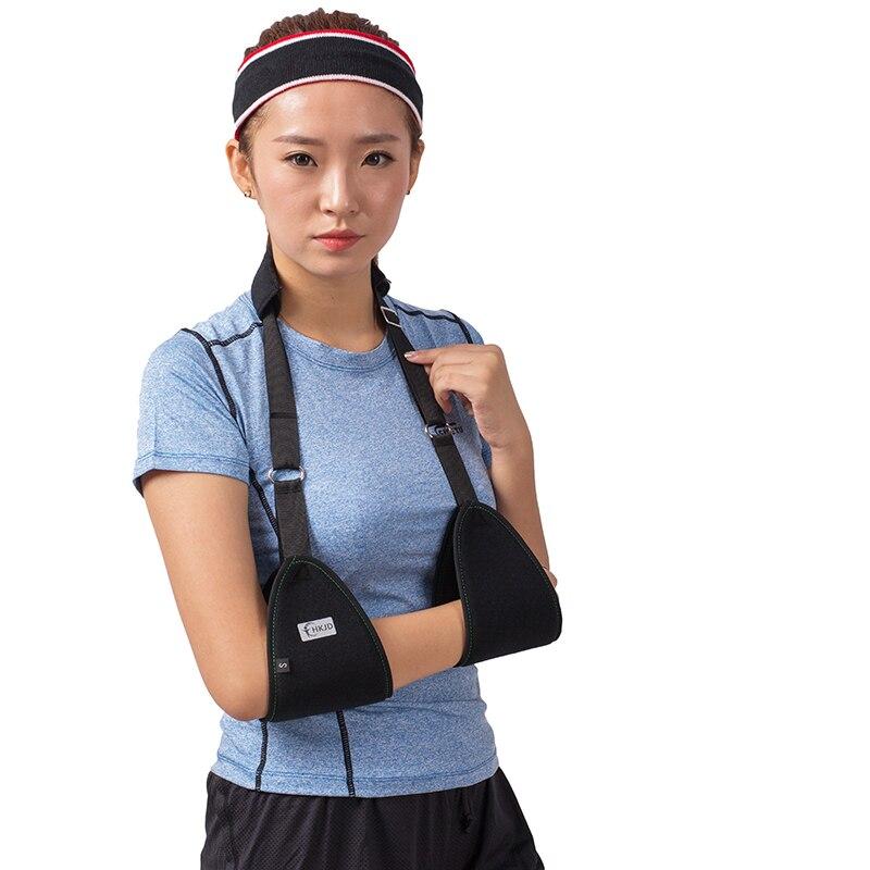 Triangle Dislocated Arm Sling Medical Shoulder Immobilizer Rotator Cuff Wrist Elbow Forearm Support Brace Strap with Soft Pad