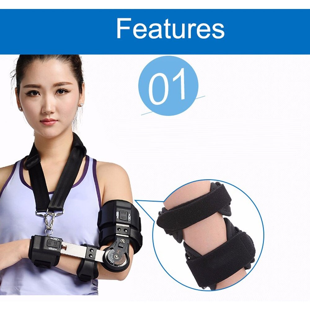1Pcs Adjustable Elbow Joint Fixed Brace Corrective Orthosis Activity Limitation Arm Fracture Protector
