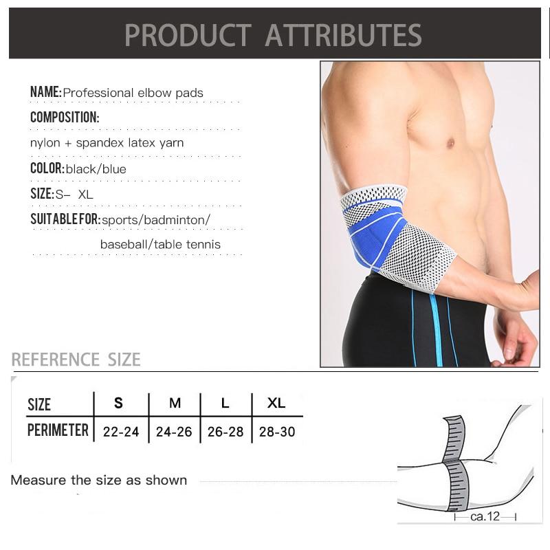 Silicone Elbow Pads Tennis Sport Baskeball Volleyball Elbow Support Pressure Arm Sleeve Crossfit Weightlifting Brace Custom Logo