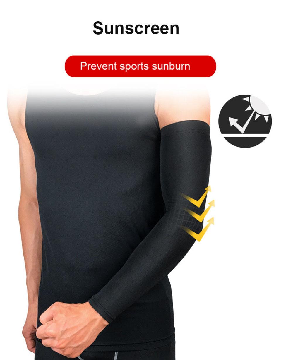 Breathable Quick Dry Protection Running Arm Sleeves Basketball Elbow Pad Fitness Brace Compression Support Sleeve Tendonitis
