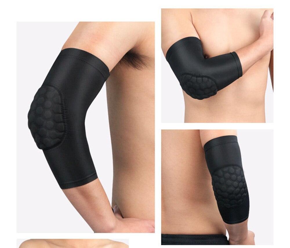 1 PC Honeycomb Elbow Support Pads Elastic Brace for Men Women Basketball Volleyball Fitness Protector Arm Sleeves