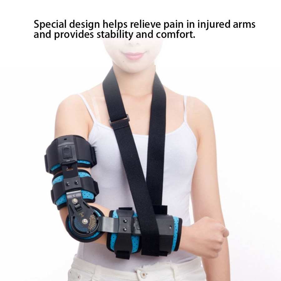 Hinged Elbow Arm Forearm Brace Support Splint Orthosis Band Pad Fixation Sling Immobilizer Strap Wrap Sleeve Arm Protector Guard