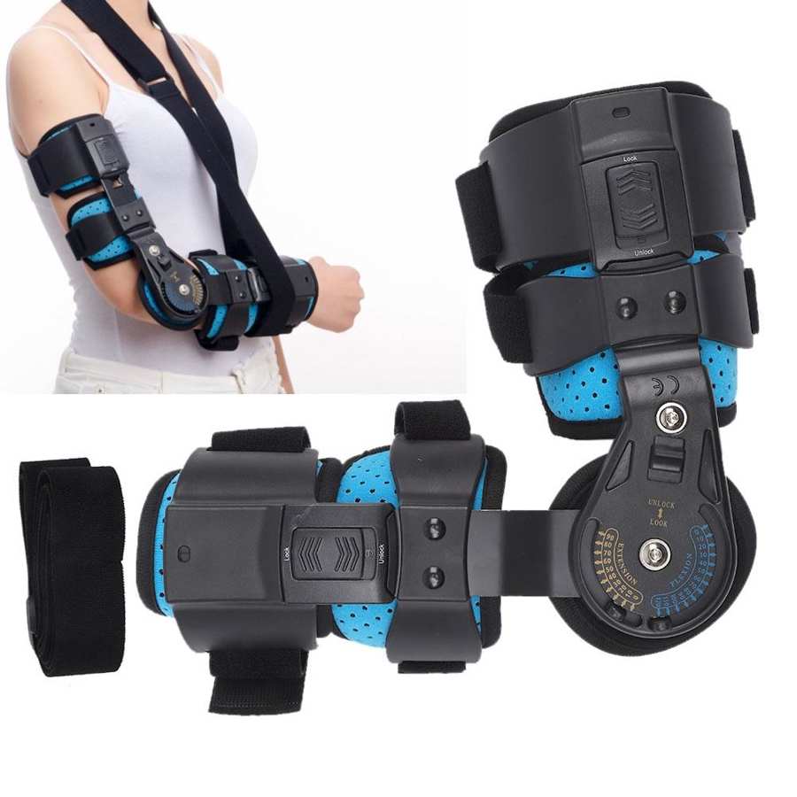 Hinged Elbow Arm Forearm Brace Support Splint Orthosis Band Pad Fixation Sling Immobilizer Strap Wrap Sleeve Arm Protector Guard