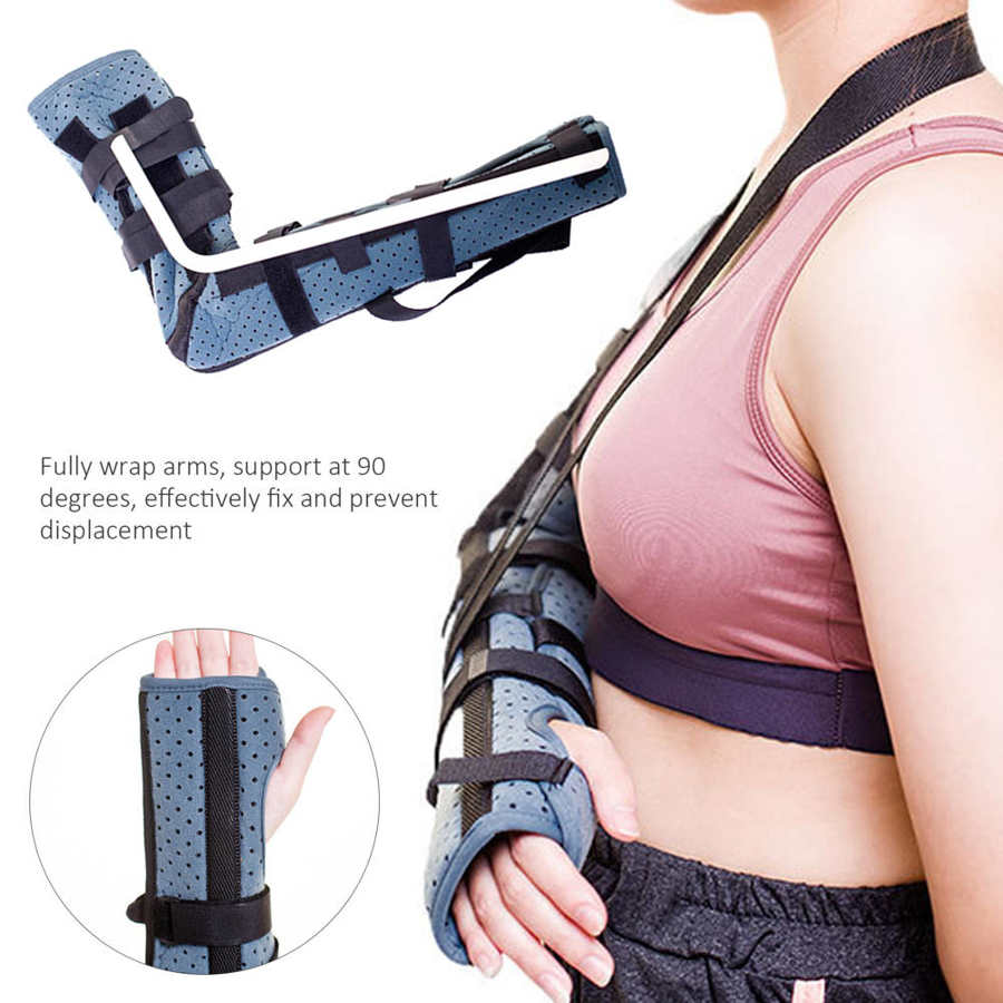 Elbow Brace Shoulder Sling Joint Fixed Support Belt Breathable Elbow Immobilizer Injury Recovery Arm Sling Elbow Guard Protector