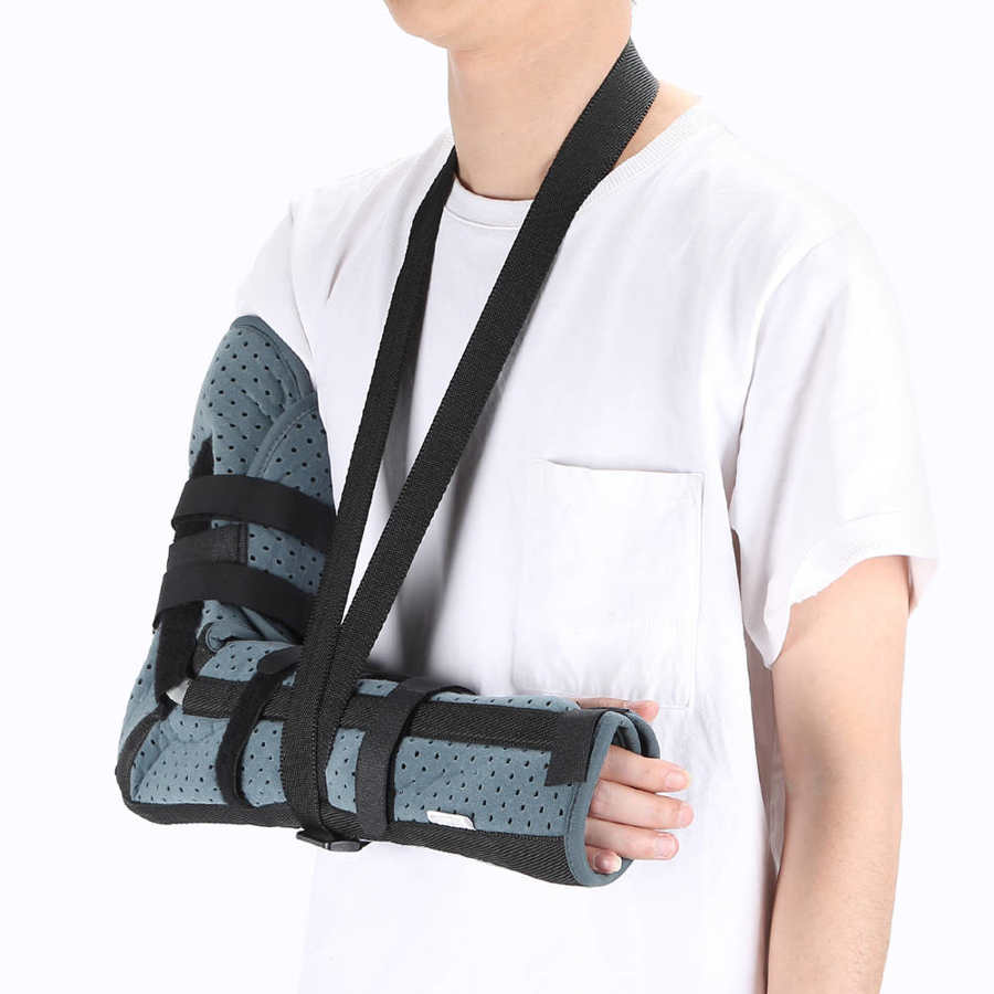 Elbow Brace Shoulder Sling Joint Fixed Support Belt Breathable Elbow Immobilizer Injury Recovery Arm Sling Elbow Guard Protector