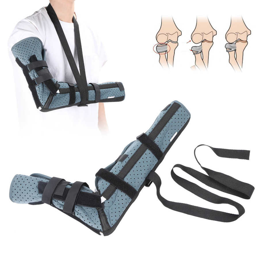 Elbow Brace Shoulder Sling Joint Fixed Support Belt Breathable Elbow Immobilizer Injury Recovery Arm Sling Elbow Guard Protector