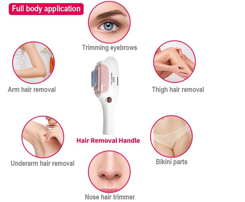 4 in 1 IPL Hair Removal Machine Laser Multifunction Fast Painless SHR Skin Rujuvenation Whiten Nd Yag Tattoo Remove Machine