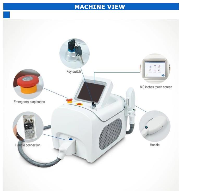 IPL OPT SHR Hair Removal Laser Machine Skin Care Rejuvenation With 530nm 590nm 640nm Filters For Permanent Use