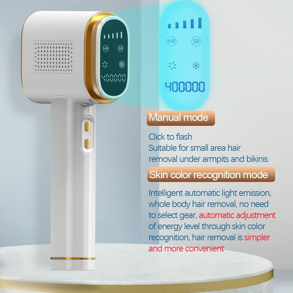 Osenyuan T023C Permanent Hair Removal The World First Intelligent Skin Detection Laser Epilator Ice Painless Electric Depilador