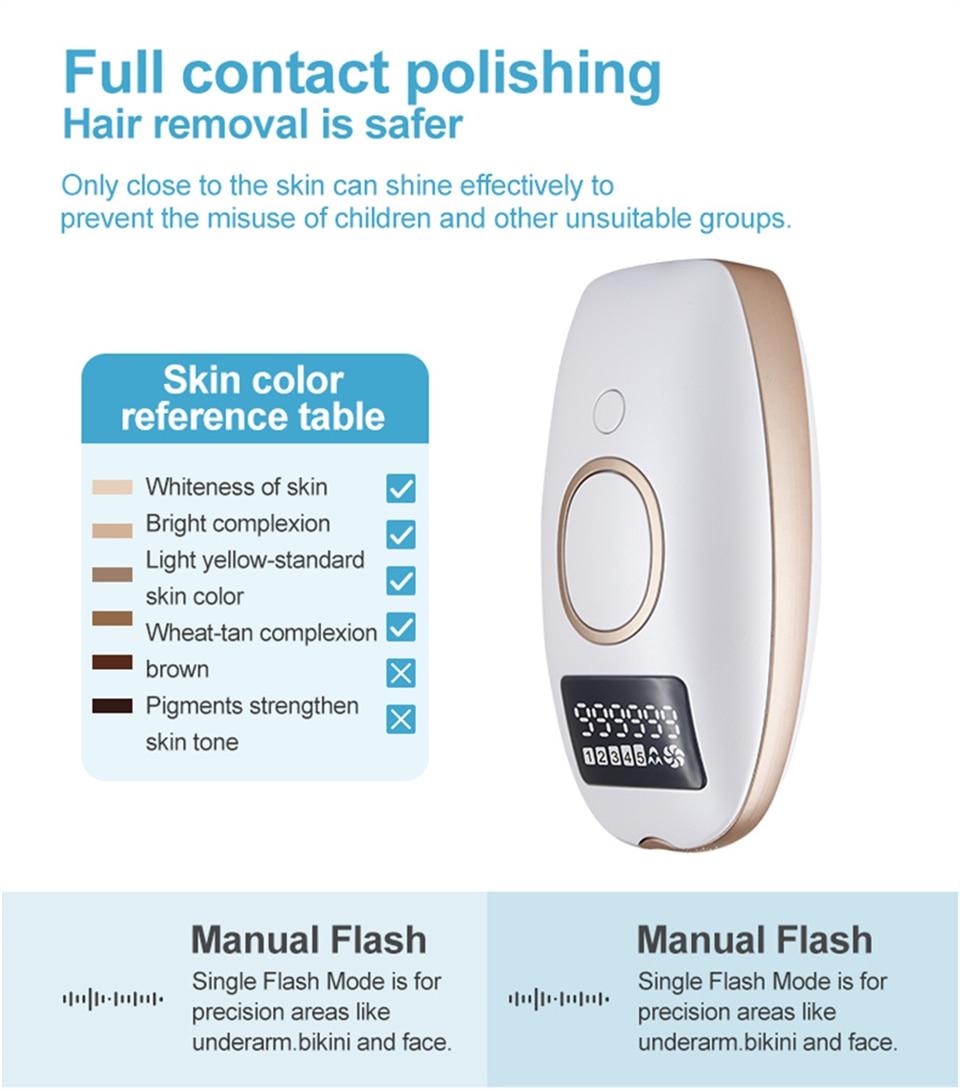 999999 Flashes Laser Epilator Hair Removal For Women IPL Pulsed Light Depilator With Led Display Maquina De Cortar Cabello