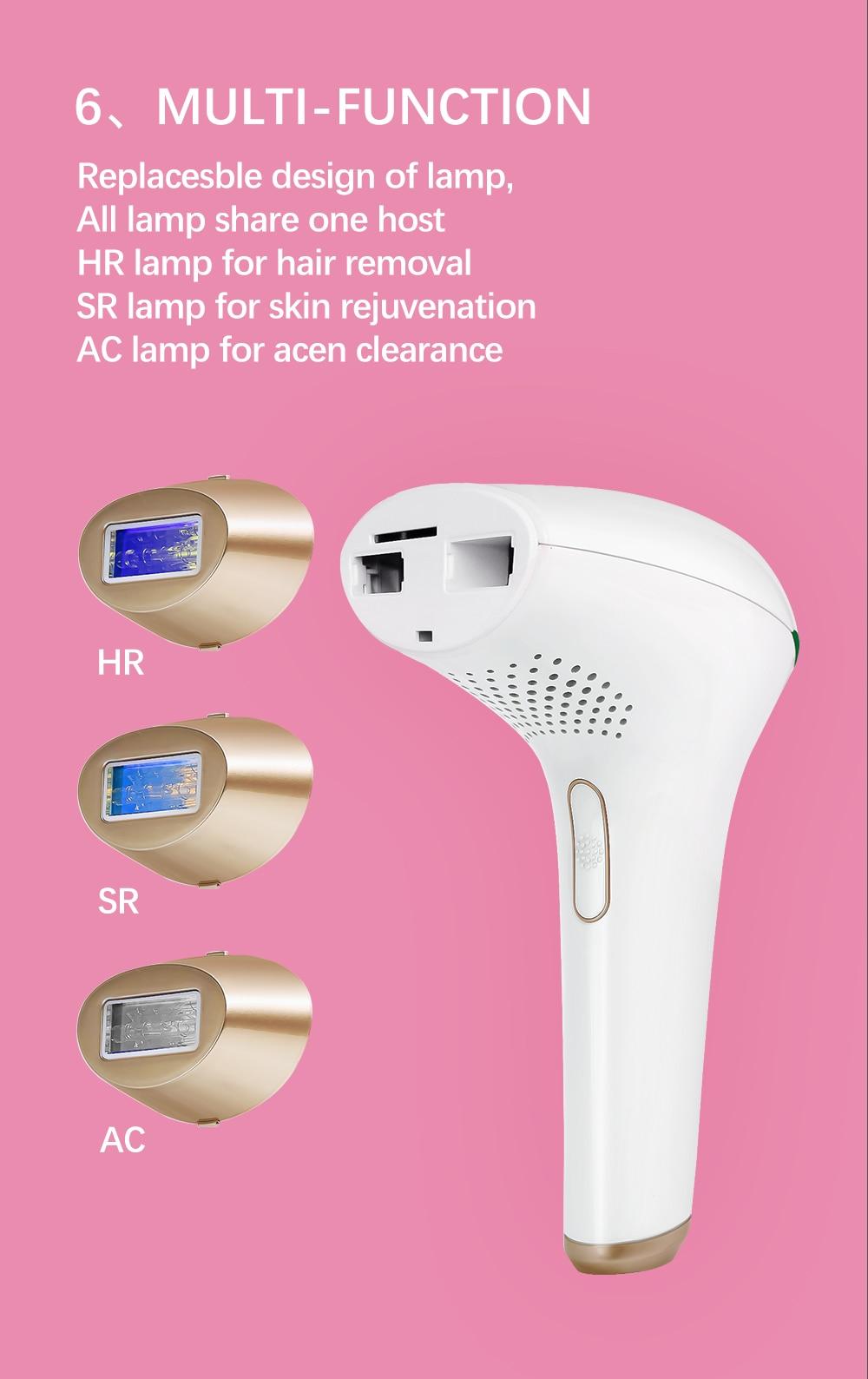 Laser Hair Remove Machine IPL 1500,000 Flash Epilator For Women Permanent Hair Remove Epilator Body Bikini Electric Depilador