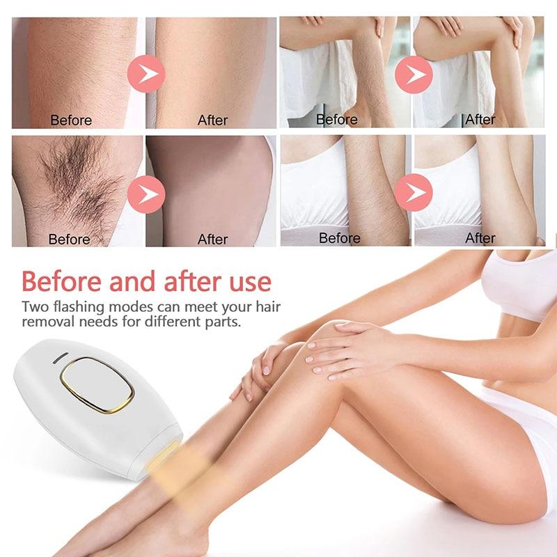 Electric Painless Laser Hair Removal Device 600000 Flashes Female Permanent Hair Removal Whole Body Hair Newly Upgraded