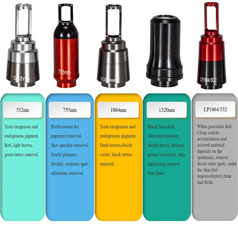High Quality Nd Yag Laser 755 1320 1064 532nm Picosecond Laser Tattoo Removal Machine Face Skin Care Tools